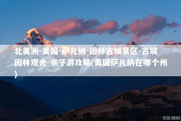 北美洲-美国-萨凡纳-园林古城景区-古城园林观光-亲子游攻略(美国萨凡纳在哪个州)